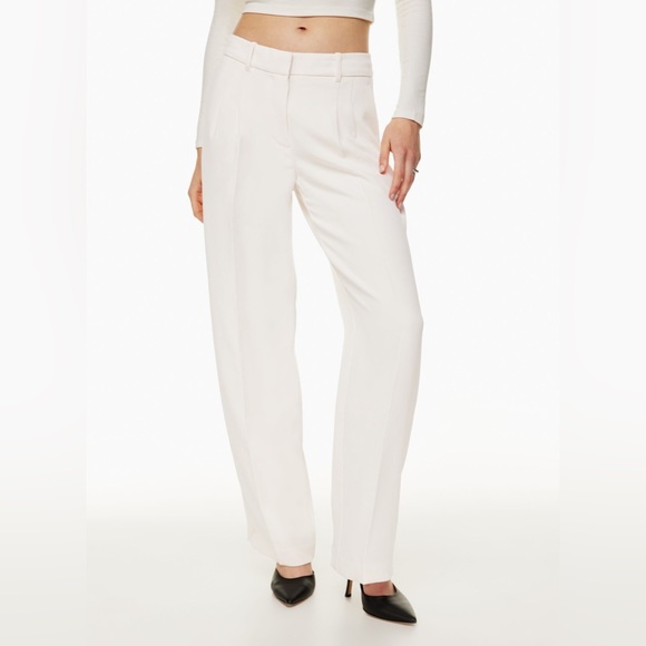 ARITZIA WILFRD EFFORTLESS PANTS - LIGHT BIRCH - Picture 1 of 5